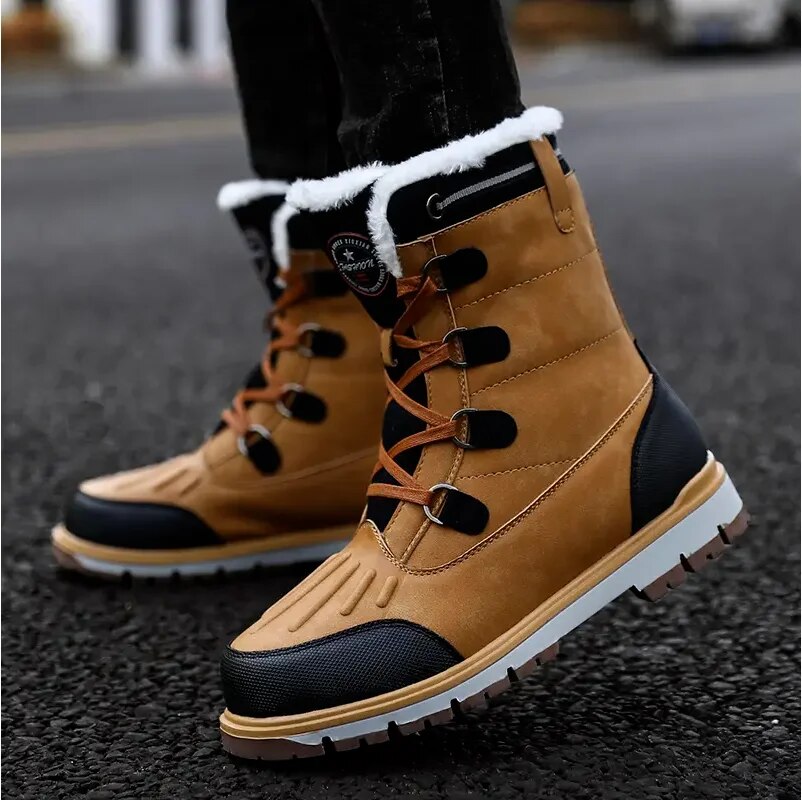 Botas de invierno para hombre con forro cálido y suela antideslizante – ALPENOR