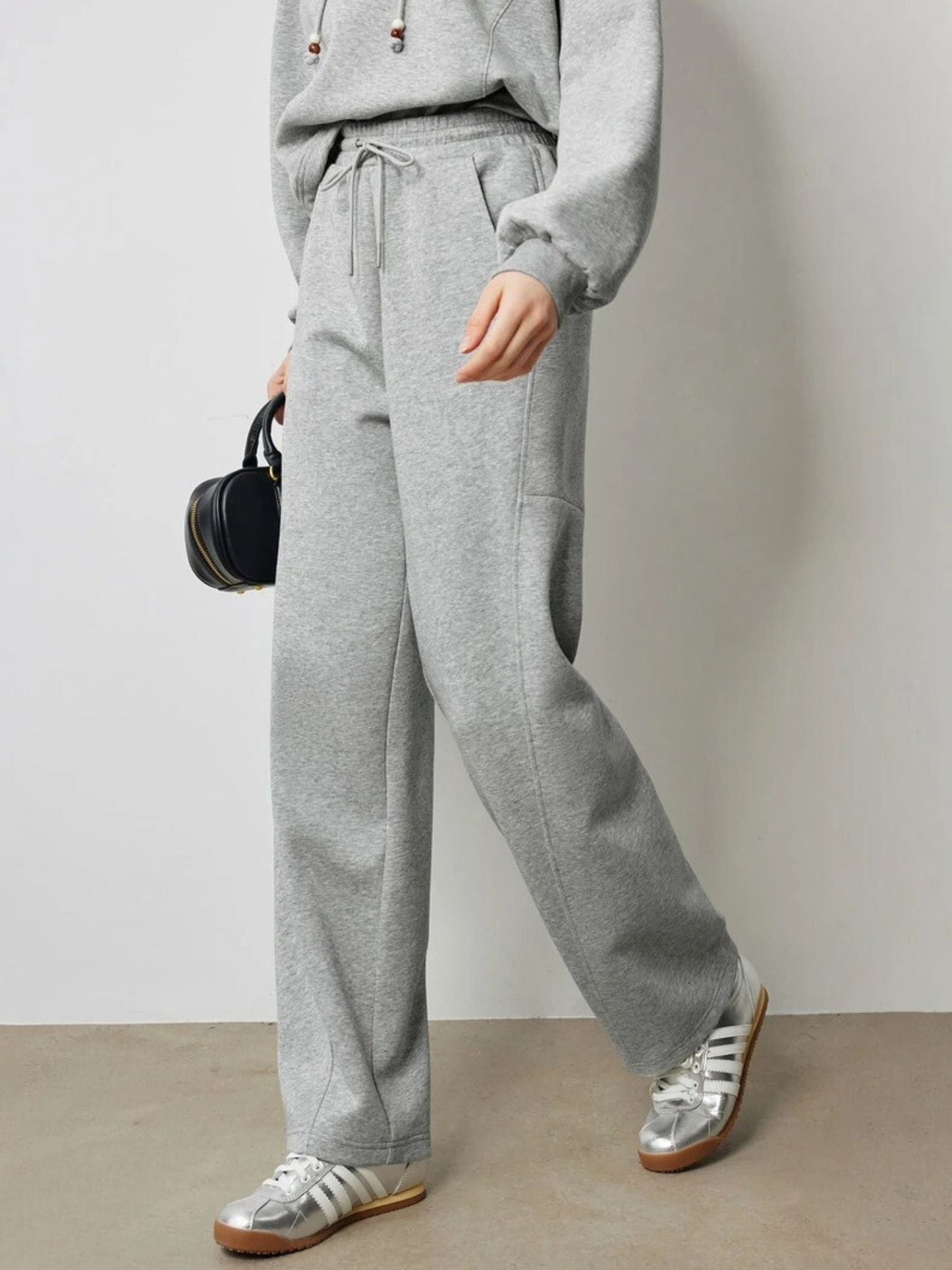 Pantalón de mujer con pernera recta y cintura elástica – LEONOR