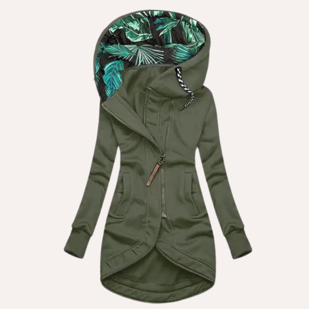 Chaqueta polar elegante con capucha para mujer – ROBERTA