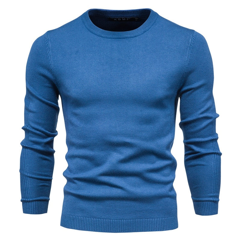 FELIX - Suéter de punto casual entallado para hombre