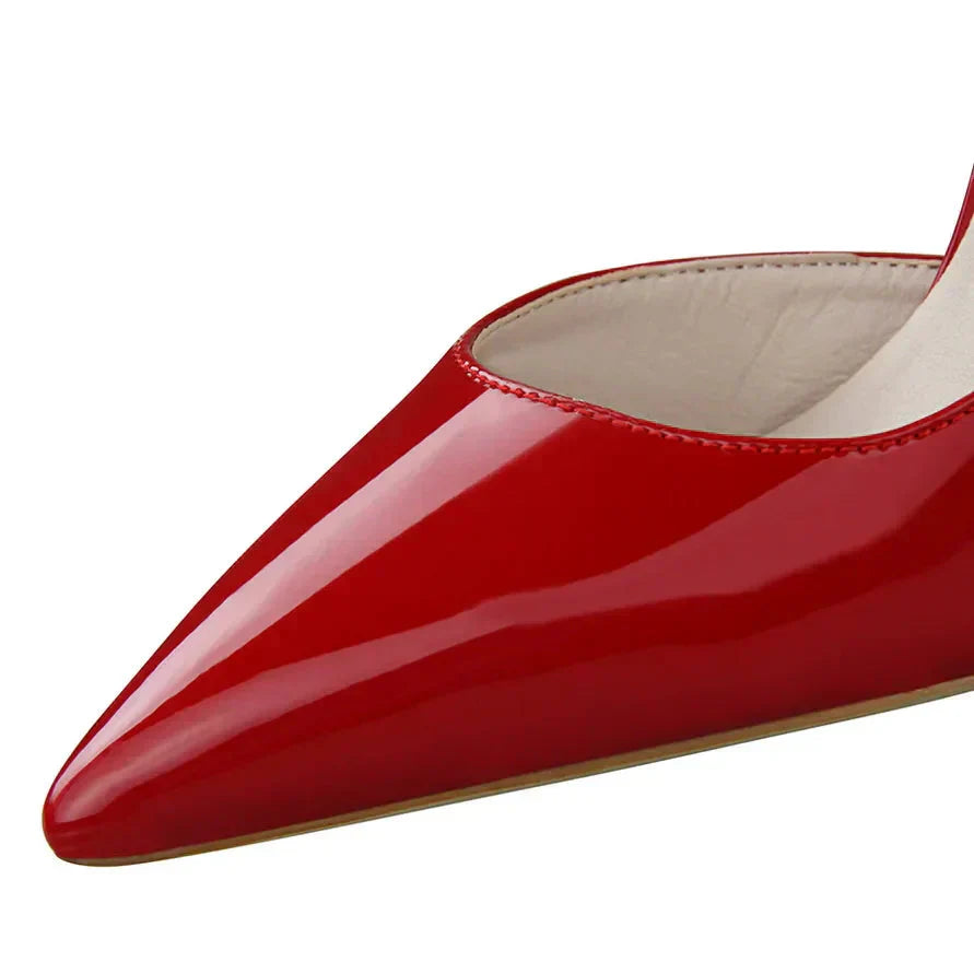 Zapatos de tacón alto para mujer con laterales descubiertos – EDITALIA