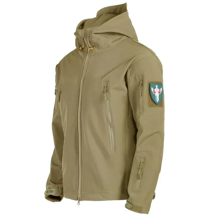 VALENTIN - Chaqueta táctica con capucha y bolsillos para hombre