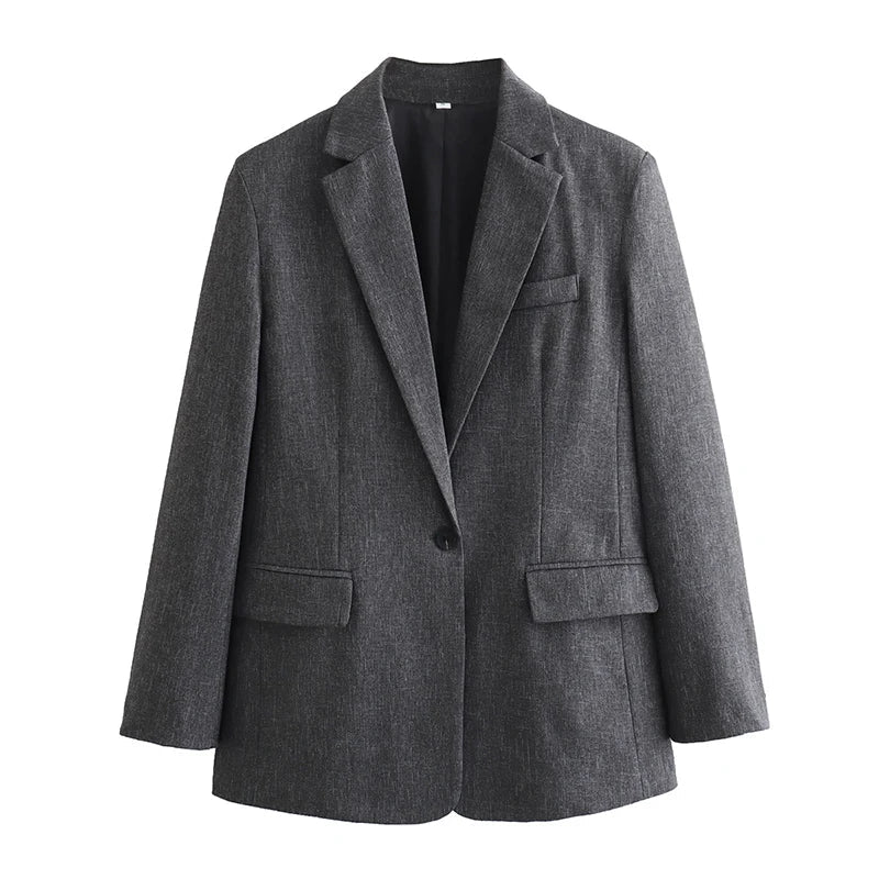 Traje de mujer con blazer entallada y pantalón de vestir – AVELINE