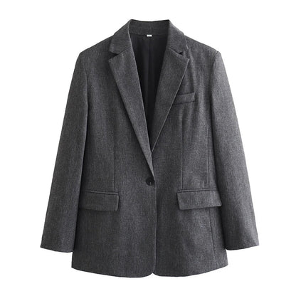 Traje de mujer con blazer entallada y pantalón de vestir – AVELINE