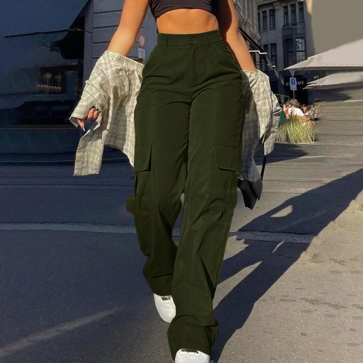 PATRICE - Pantalón cargo moderno y funcional para mujer