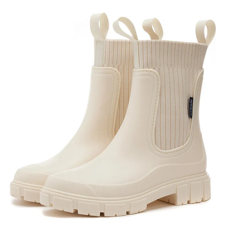 Botines impermeables de mujer con suela gruesa antideslizante – NERAYA