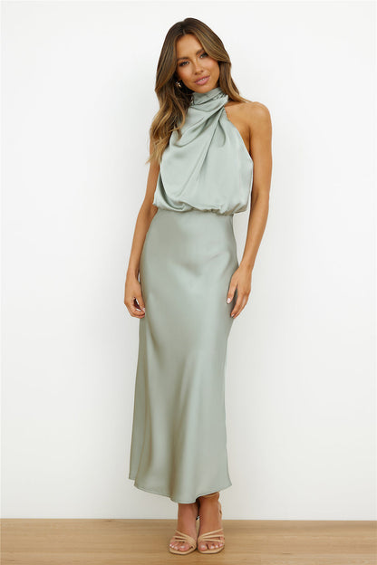 Luzielle Midi – Vestido midi elegante con escote asimétrico para mujer moderna