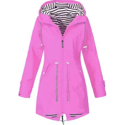 Abrigo Impermeable con Capucha para Mujer – SANDRA