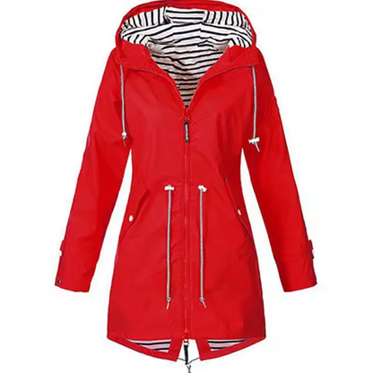 Abrigo Impermeable con Capucha para Mujer – SANDRA