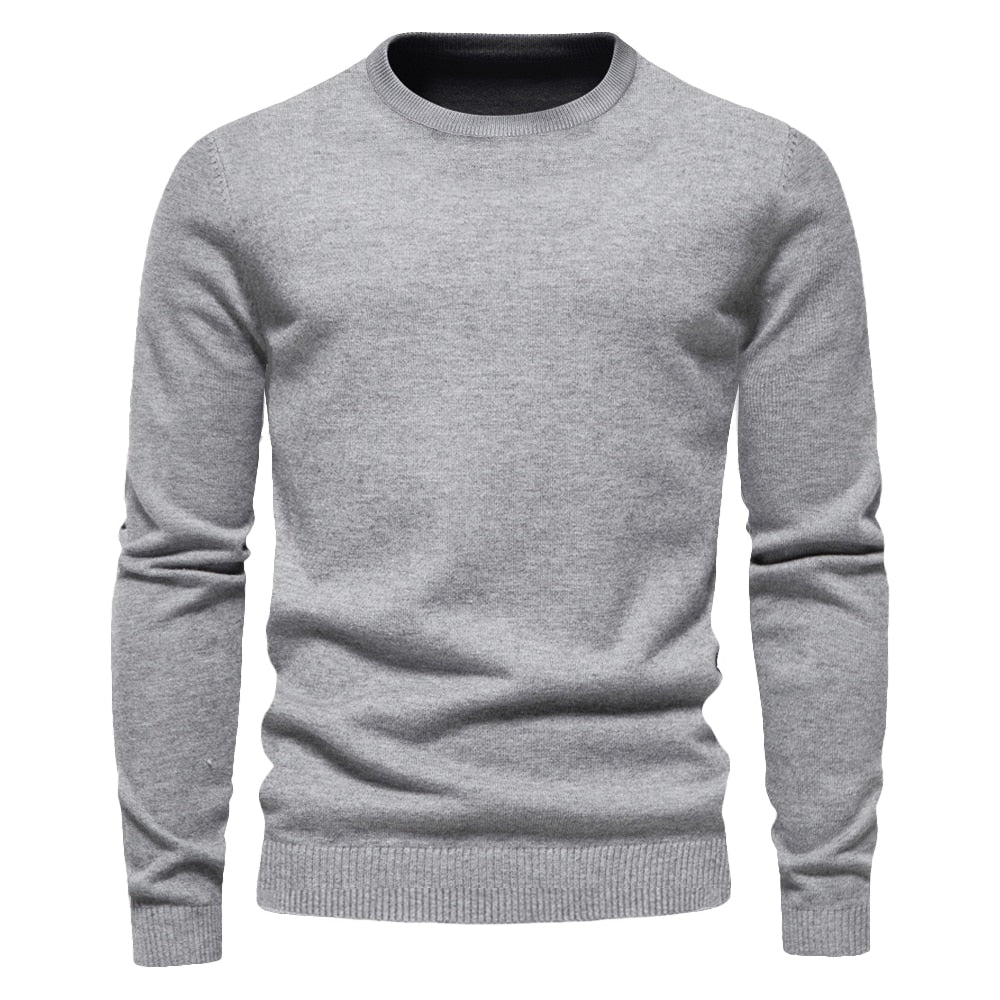 FELIX - Suéter de punto casual entallado para hombre