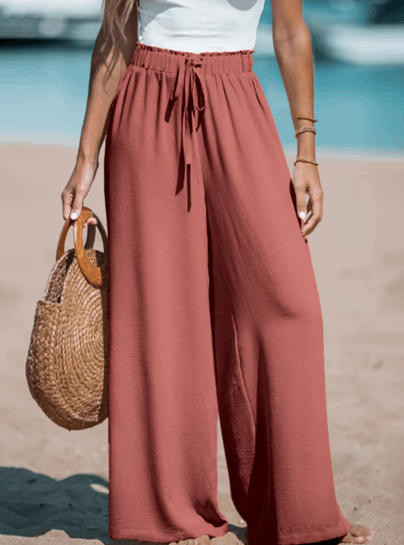 Pantalón ligero estilo playa para mujer con corte fluido – MÁREA