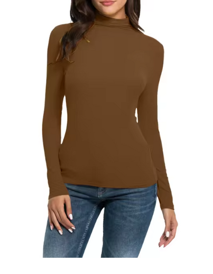ISLA - Suéter de cuello alto ajustado con diseño elegante para mujer