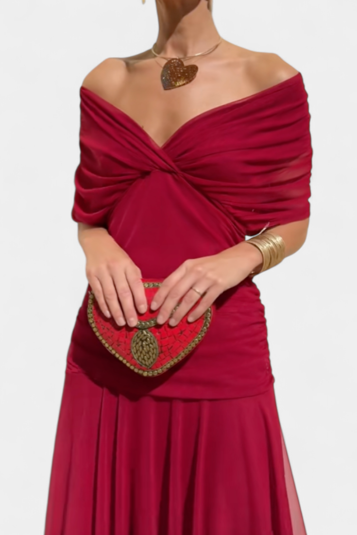 Eloria – Vestido maxi floral romántico elegante para mujer