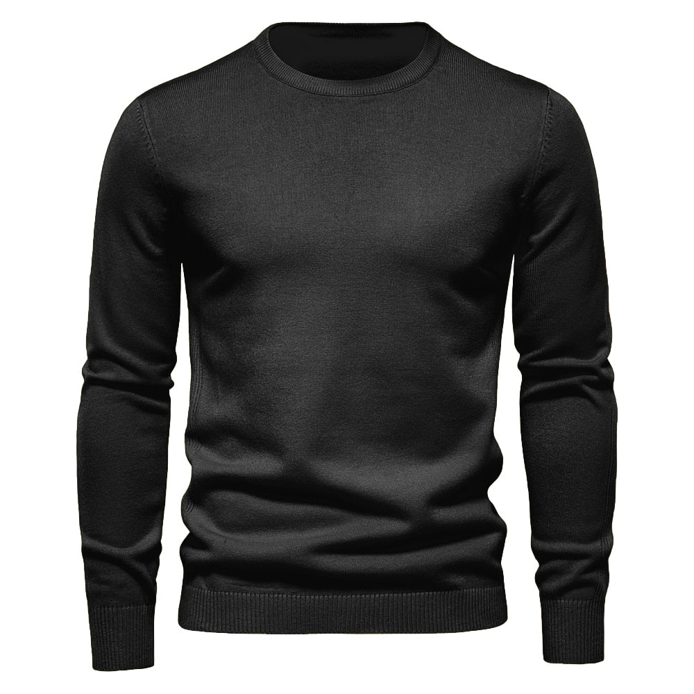 FELIX - Suéter de punto casual entallado para hombre