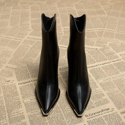 Botines Chelsea con punta metálica para mujer – MARISE