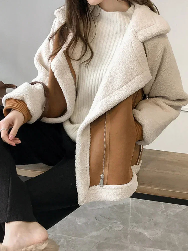 NELLY - Chaqueta de invierno con forro polar para mujer
