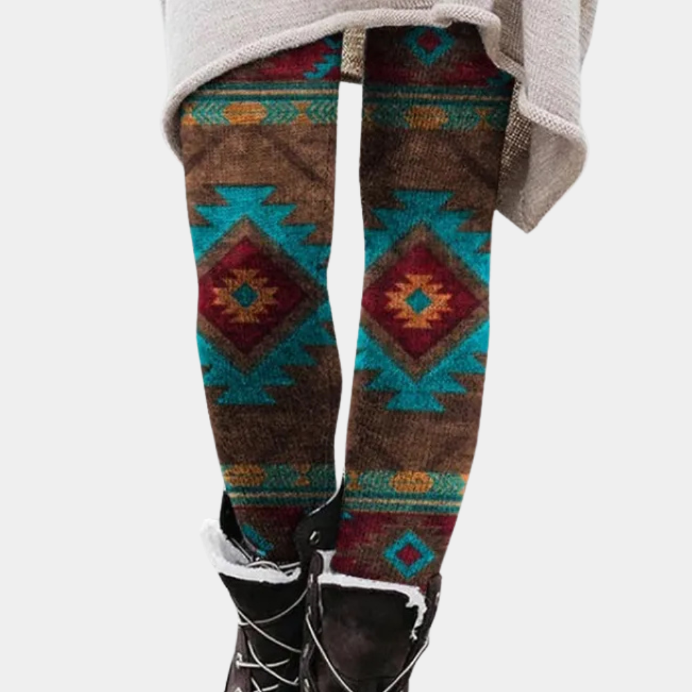 CELINE - Leggings cómodos y elásticos con estampado para mujer