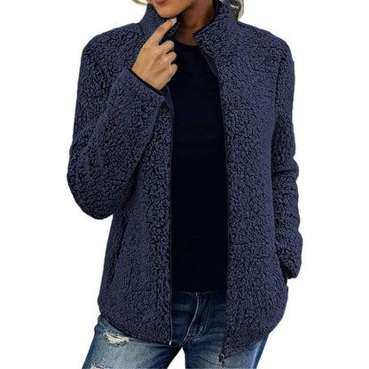 TRYNE - Chaqueta de forro polar para mujeres para el invierno