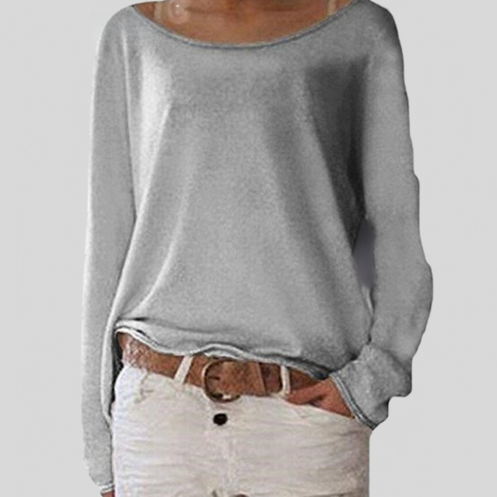 Top de mujer con escote amplio y corte relajado – SVENJA