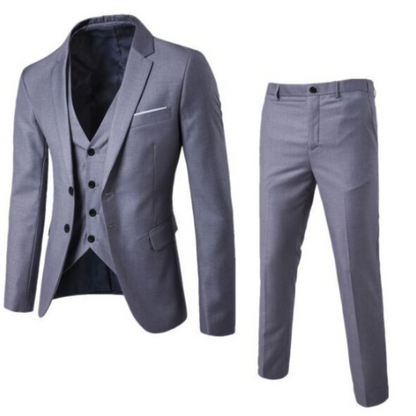 Traje negro clásico de hombre de tres piezas – NOIRÉL