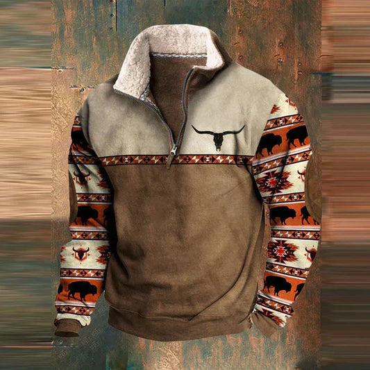 EMIL - Chaqueta gruesa con bolsillos delanteros para hombre
