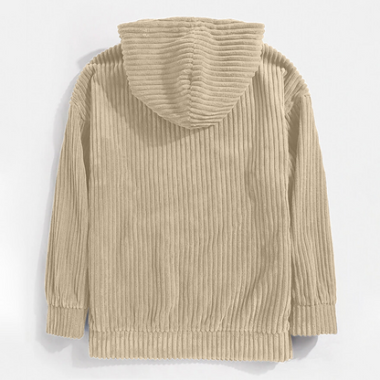 NOAH - Sudadera vintage de pana con capucha para hombre
