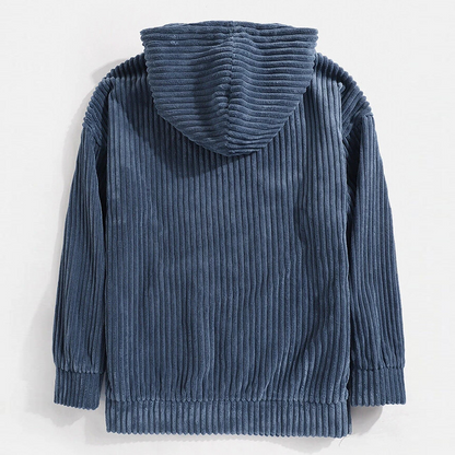 NOAH - Sudadera vintage de pana con capucha para hombre