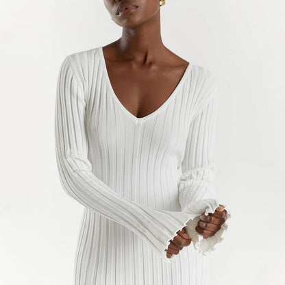ABIGAIL – Vestido maxi de punto para mujer