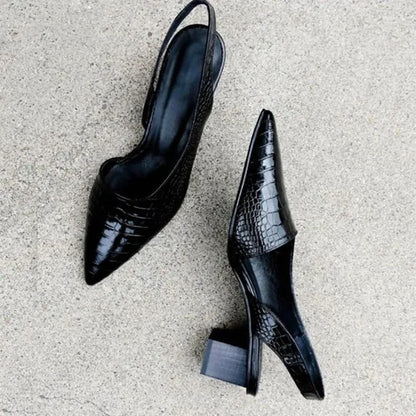 Zapatos de tacón elegantes y cómodos para mujer con diseño de punta afilada – AURELIE