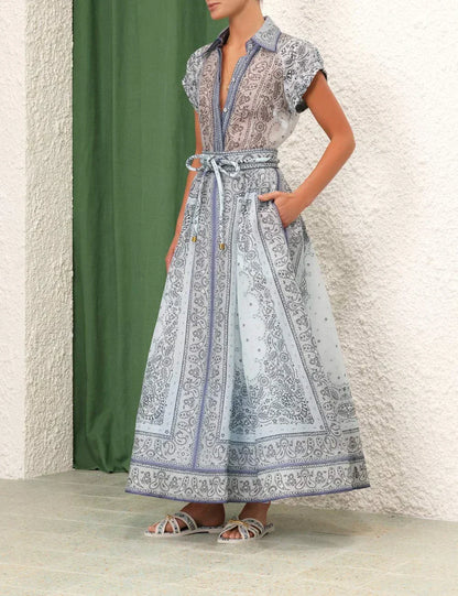 Conjunto veraniego elegante de dos piezas con cintura ajustable – LUCINNE