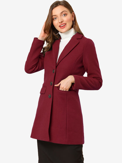 Abrigo de invierno para mujer con solapa clásica – LIVARA