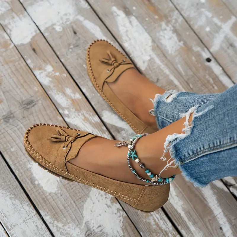 Mocasines elegantes para mujer con lazo y suela flexible – LUNIA FLEX