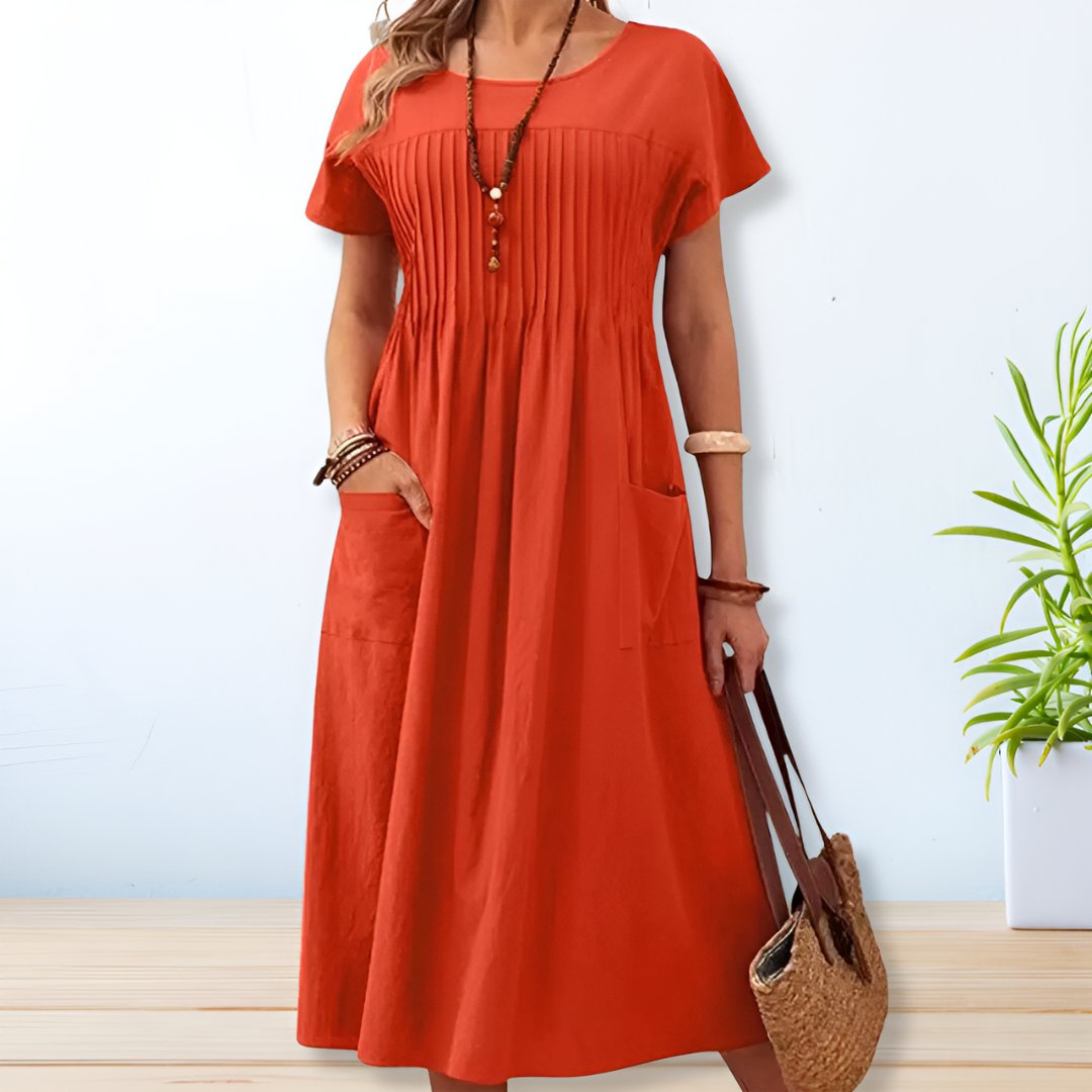 Vestido veraniego de corte relajado con bolsillos – ALIRA