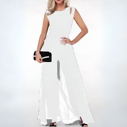 Vestido de noche elegante con hombros descubiertos y corte entallado – ELARA