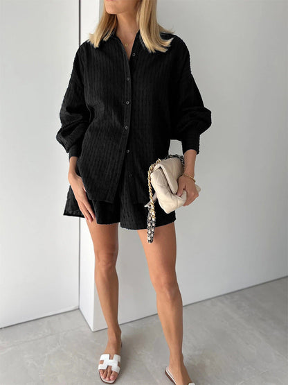 Conjunto veraniego de blusa fluida y short ligero para mujer – ZAYRA