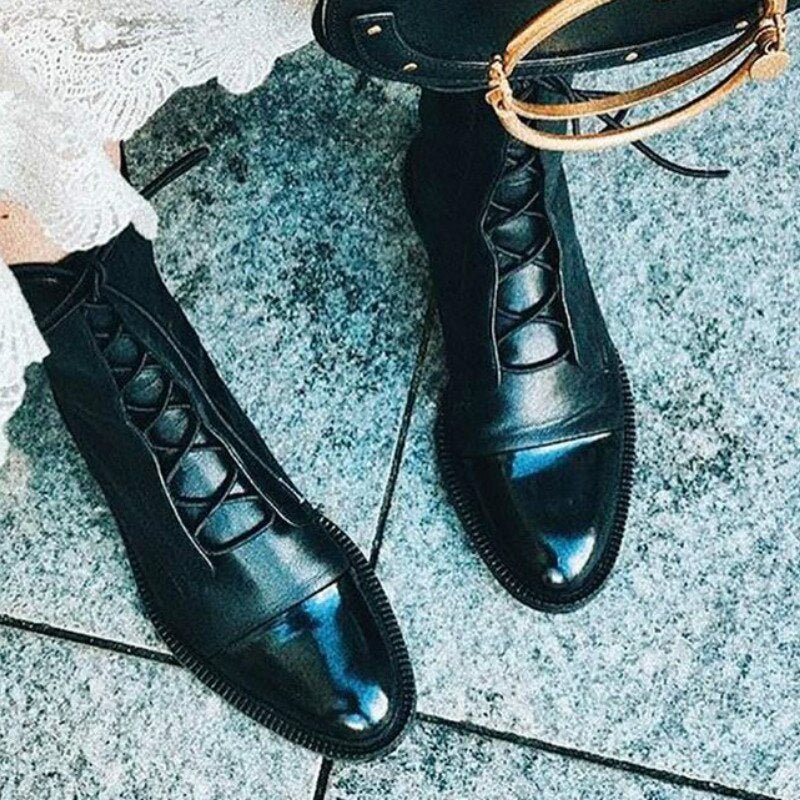 LIVIA - Botas de cuero para invierno para mujeres