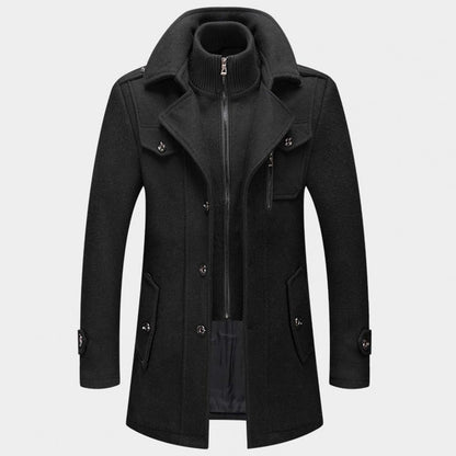 ULFRED – Abrigo largo de invierno para hombre con estilo clásico y protección térmica