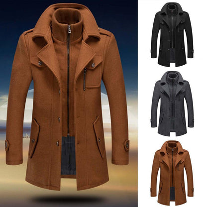 ULFRED – Abrigo largo de invierno para hombre con estilo clásico y protección térmica