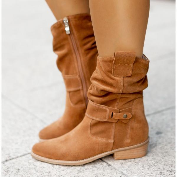 Botines con cremallera y soporte ortopédico para mujer – NAYARA