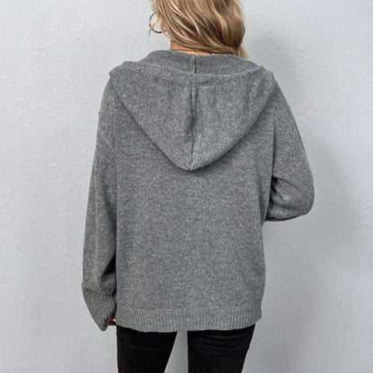 ANNELINE - Chaqueta de punto cómoda y casual para mujeres