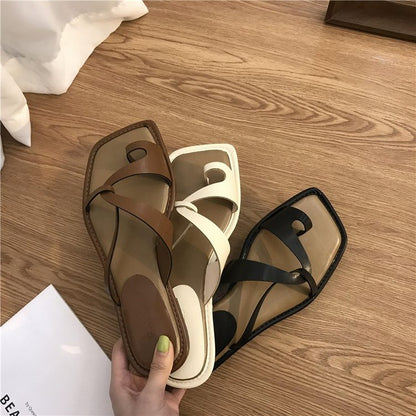 Tina - Sandalias de Verano con Anillo en el Dedo para Mujer para Exterior 2025