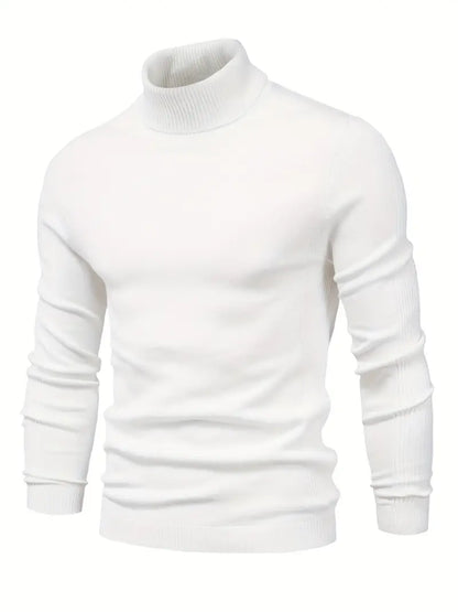 LUCA - Suéter de cuello alto con diseño ajustado para hombre