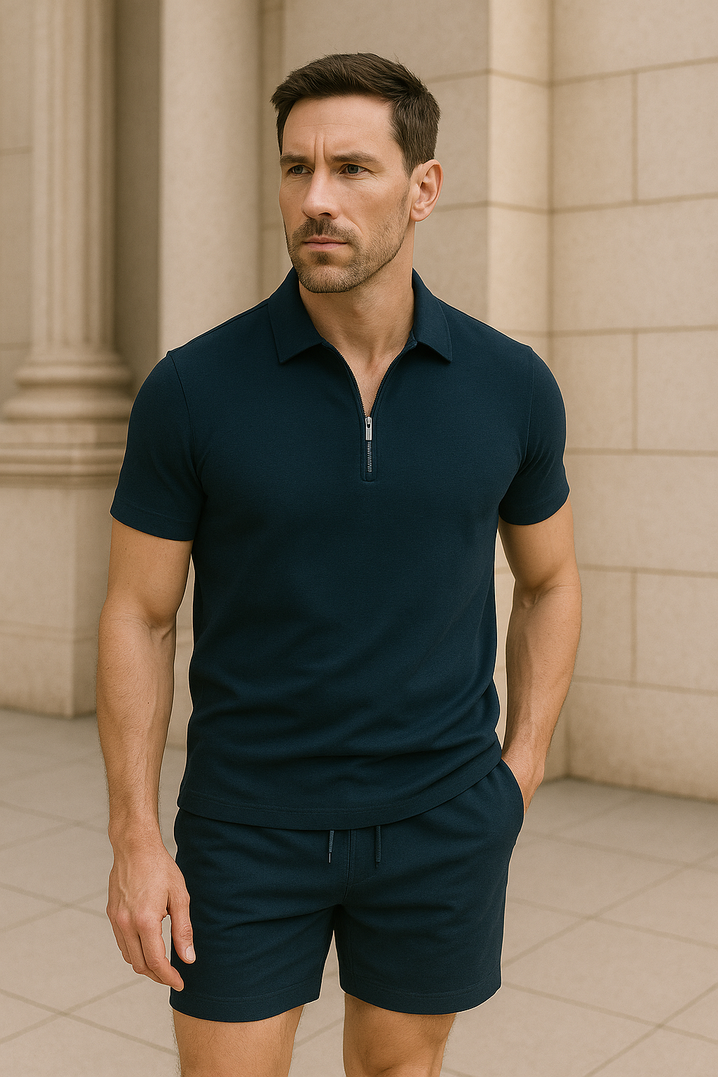 Conjunto casual de verano para hombre: camiseta + pantalón corto – AEROSET URBAN