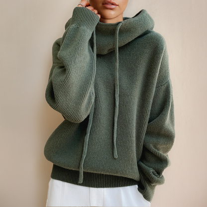 ALMA - Sudadera con capucha y mangas largas para mujer