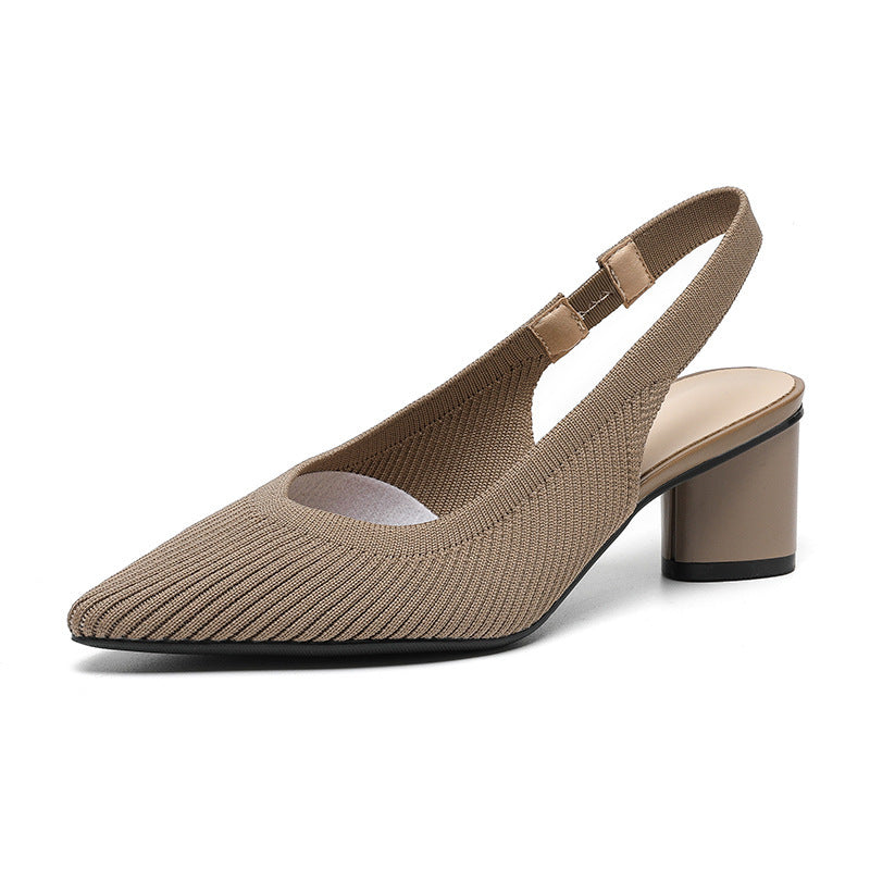 Tacones elegantes con punta fina y tira trasera – VALSERA