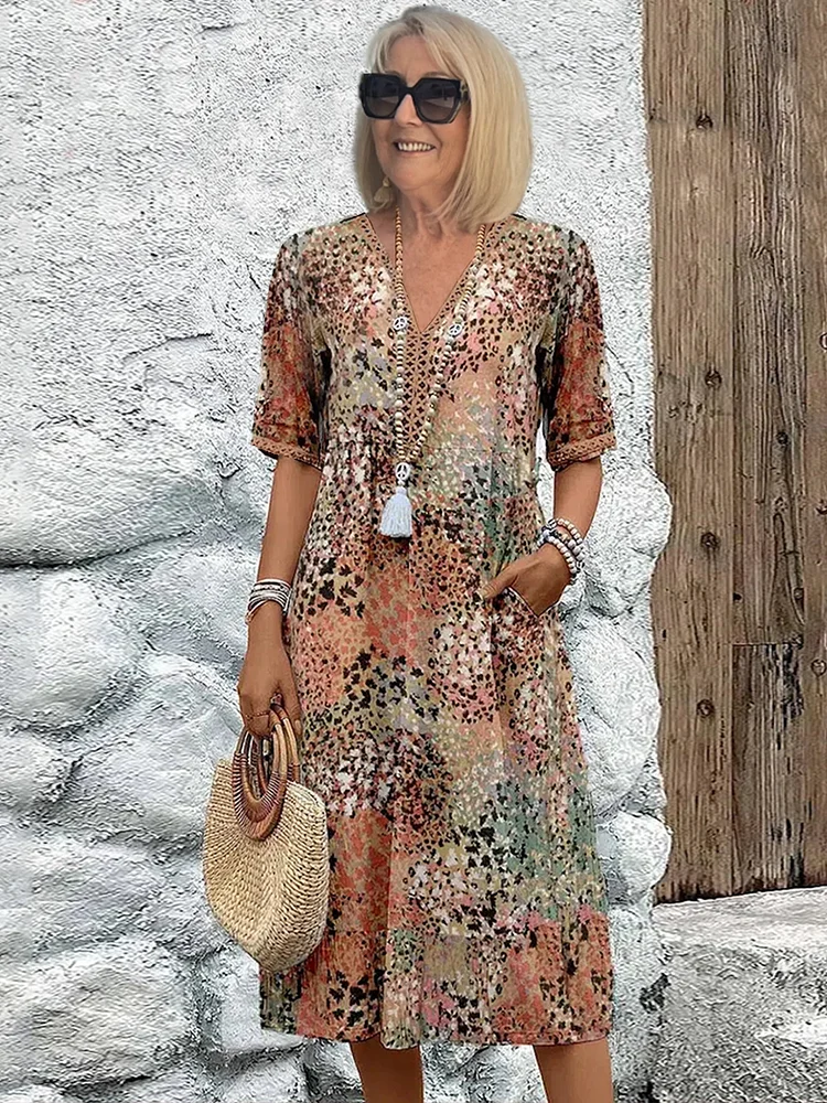 Vestido de jardín ligero y elegante para mujer, frescor y estilo natural – Fleur