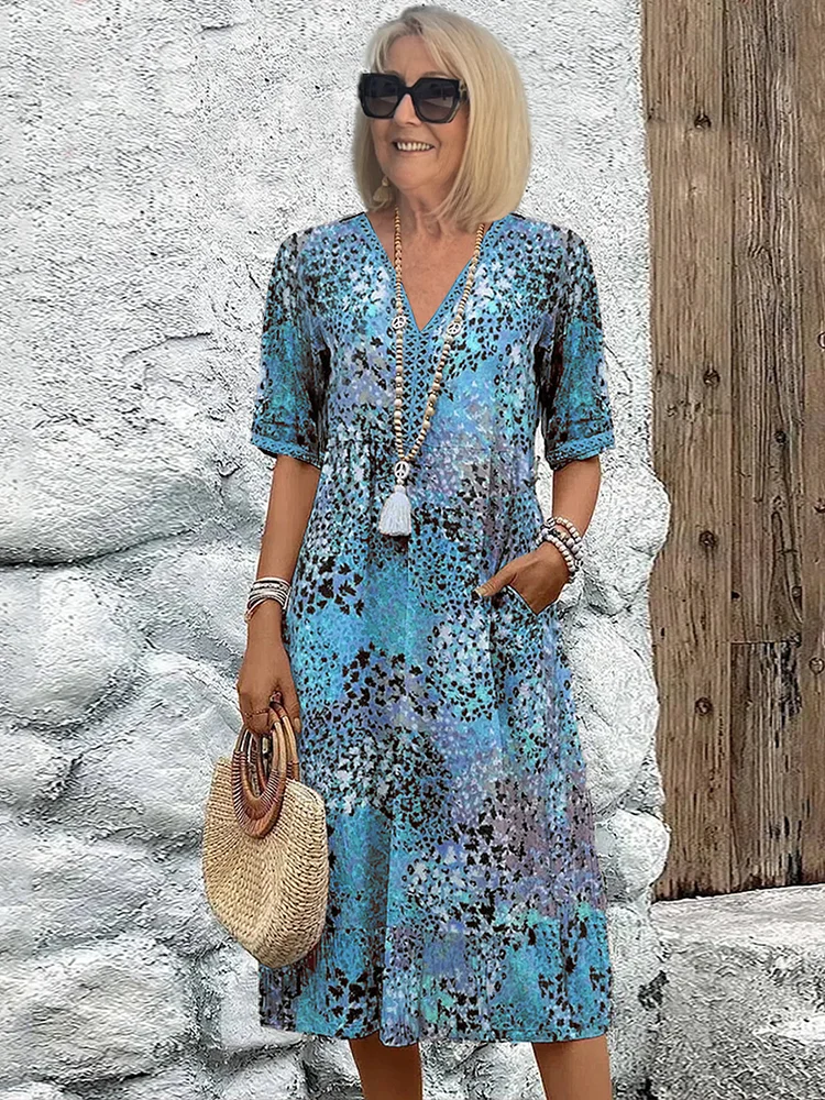 Vestido de jardín ligero y elegante para mujer, frescor y estilo natural – Fleur