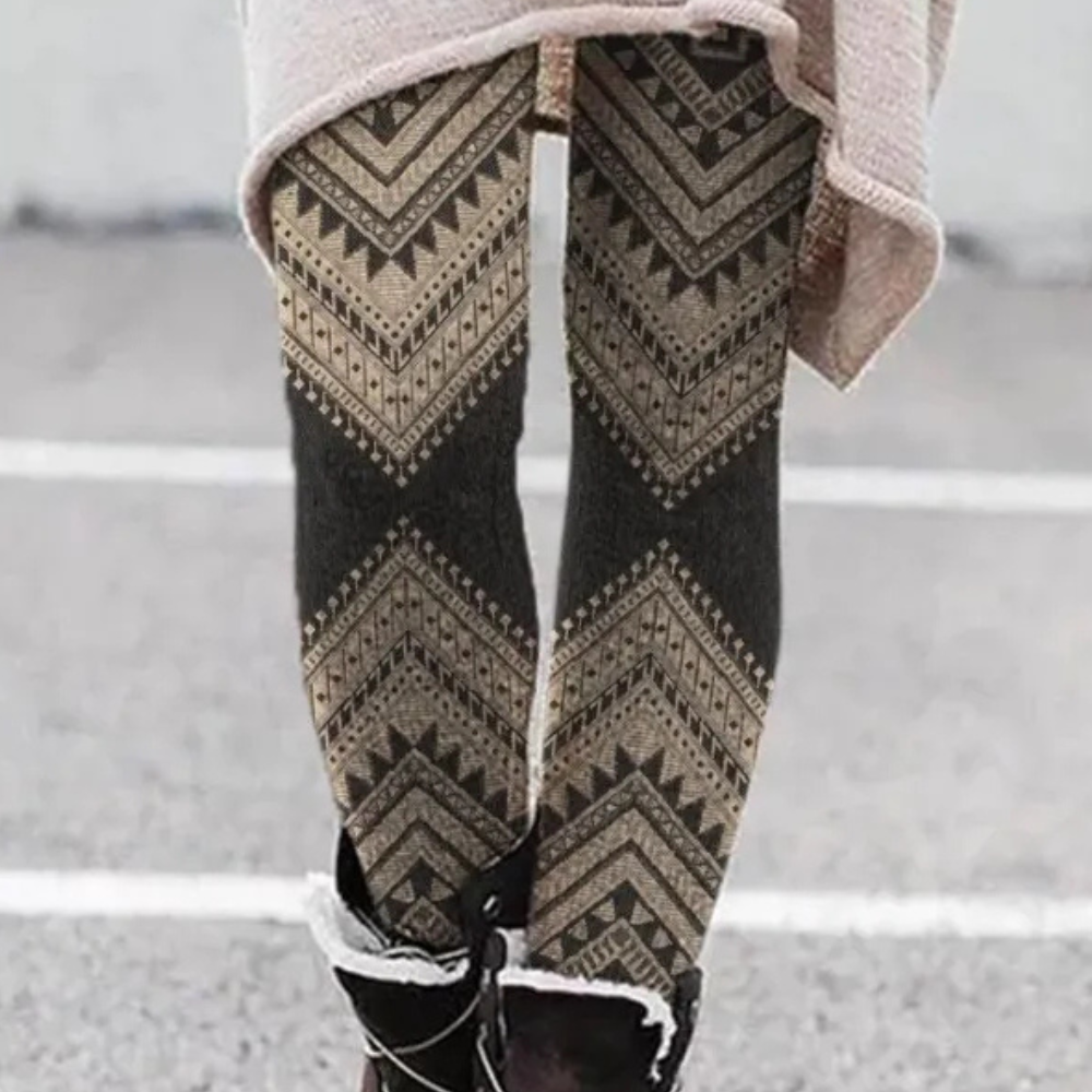 CELINE - Leggings cómodos y elásticos con estampado para mujer