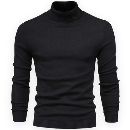 LARS - Jersey de cuello alto slim fit para hombre
