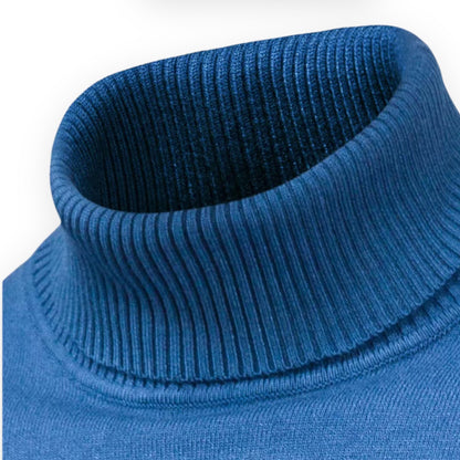 LARS - Jersey de cuello alto slim fit para hombre